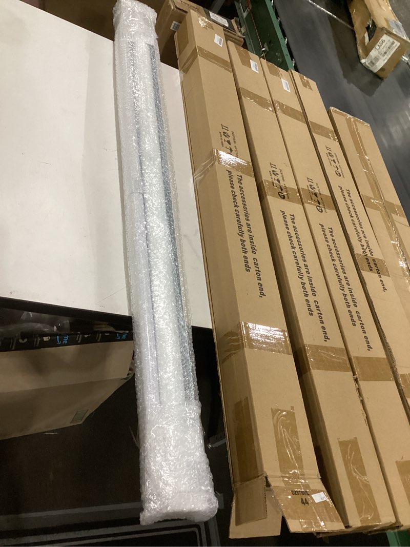 Condition photo showing New/Like New for seeye cordless zebra blinds for window, french door blinds free-stop roller window shades with valance 44" w x 64" h, light filtering window treatment sheer blinds & shades easy to install, white white - light filtering 44" w x 64" h