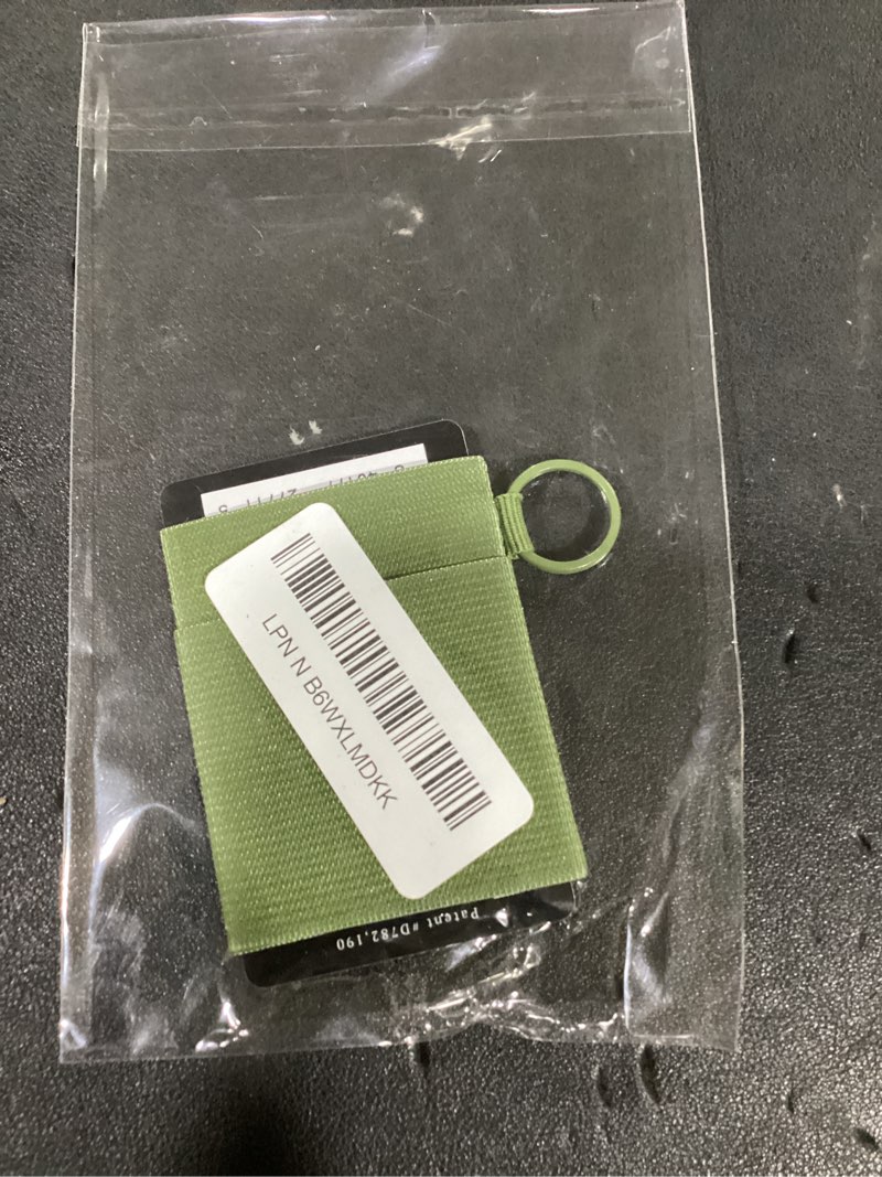 Condition photo showing New/Like New for thread wallets ultra slim minimalist card holder wallet for men and women (olive, one size) one size olive