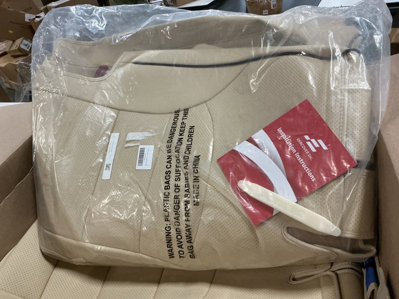 Condition photo showing Good Condition for ekr pilot seat covers custom fit for honda pilot sport/ex-l/touring/elite 2023-2025 & black edition 2025,8 seats,leather car seat cover full set-three rows,faux leather (beige) leather (beige) 8 seat,2023-2025 ex-l/elite/black edition/sport