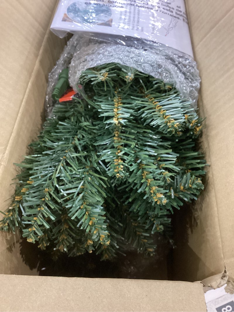 Condition photo showing New/Like New for Green Pencil Artificial Christmas Tree Pre-Lit with Warm Lights, Slim Xmas Tree - 5FT A4-green-5ft