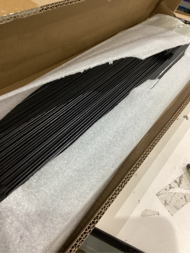 Condition photo showing Good Condition for 33.5x60****2\" cordless wood blind for indoor window,light filtering horizontal shutters,easy to install for home interior windows 012-black 5\"w x 5\"h