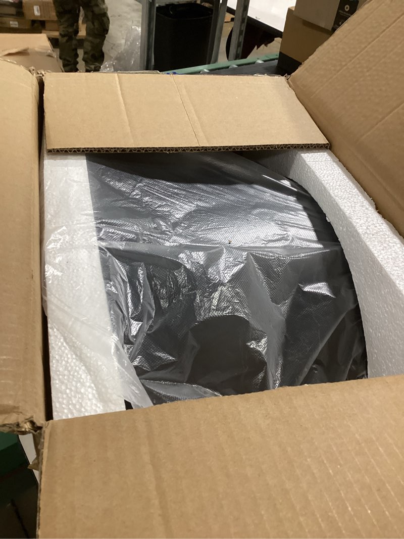 Condition photo showing Good Condition for Modern Side Table,Round end Table with Open Storage,Metal nightstand,Bedside Table for Living Room,Bedroom (Black)