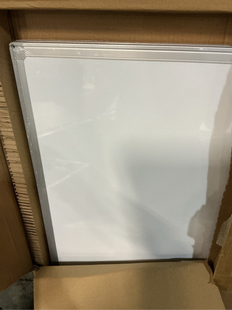 Condition photo showing Good Condition for maxtek dry erase whiteboard height adjustable, easel stand rolling white board on wheels - 48 x 60 large mobile dry erase board, 4' x 5' double sided magnetic whiteboard for school office home 48"x60" white