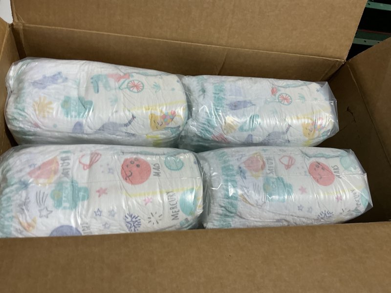 Condition photo showing New/Like New for Pampers Diapers - Cruisers 360 - Size 7, 88 Count, Babyproof up to 100% Leakproof Pull-On Diaper Size 7 88