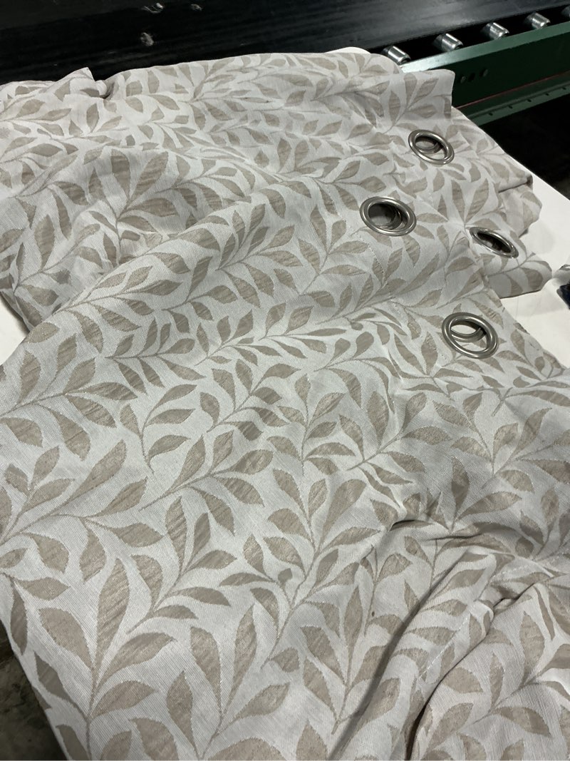 Condition photo showing Good Condition for self print thick shanghai curtain - grey white 2