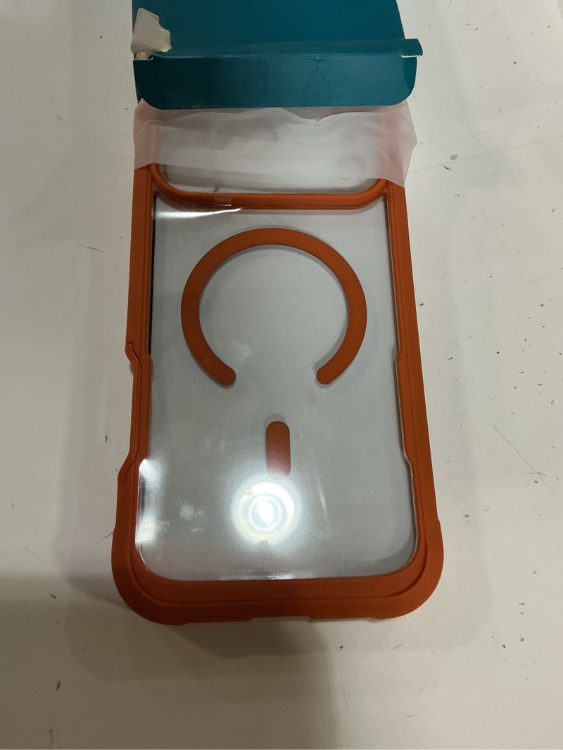 Condition photo showing New/Like New for diaclara magnetic designed for iphone 17 pro max case full body bumper,[compatible with magsafe] military drop proof cover with built-in privacy screen protector,orange iphone 17 pro max magnetic orange-privacy
