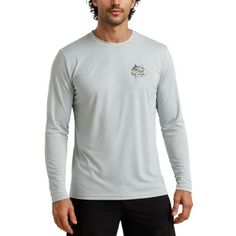 salt life men's long sleeve uv tee size small