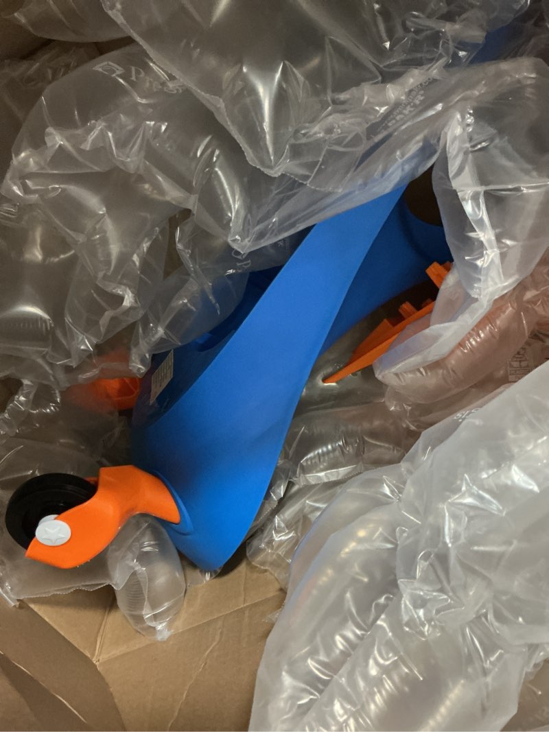 Condition photo showing New/Like New for wiggle car - ride on toy for ages 3 and up - toddler ride on toys with no batteries, gears, or pedals just twist, wiggle, and go by lil’ rider ( blue and orange)