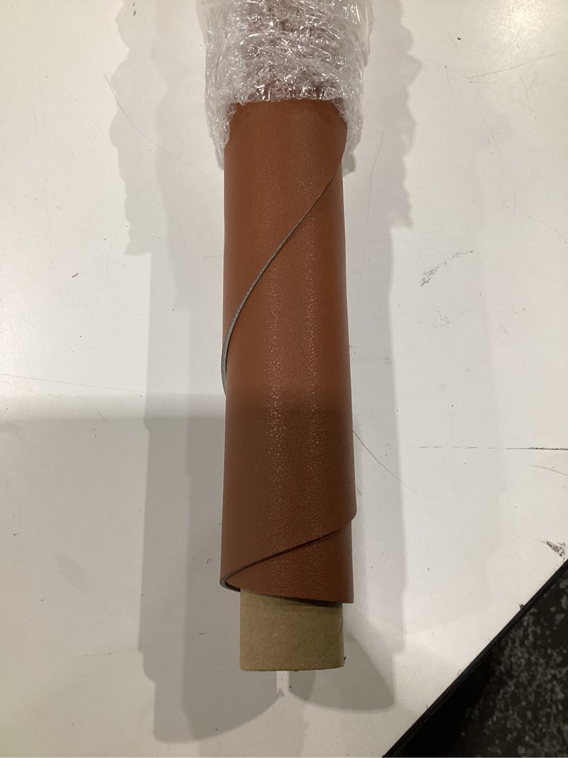 Condition photo showing Good Condition for Small Round Table Cover - Can Be Used On Both Sides Waterproof and Easy to Clean Good Flatness Used for Coffee Table Dining Table(Brown+Gray Dia.24Inch) Brown+gray Dia.24Inch(Round)