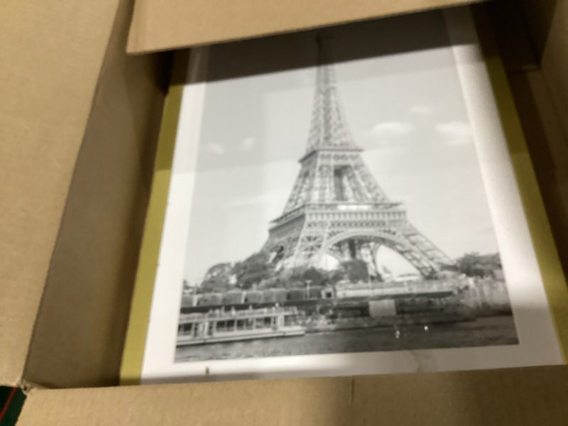 Condition photo showing New/Like New for upsimples 13x19 Picture Frame, Display Pictures 11x17 with Mat or 13 x 19 Without, Wall Hanging Poster Frames, Gold, 1 Pack Gold 13x19