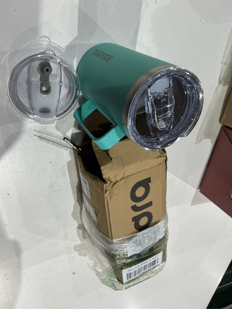 Condition photo showing Good Condition for bjpkpk 25oz insulated coffee mug with handle, stainless steel travel mug | keeps drinks hot & cold, double wall vacuum, 2 lids included, bpa-free coffee tumbler for home, office & travel