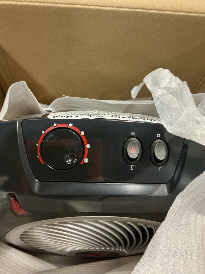 Condition photo showing Good Condition for Vornado VH10 (2025) Space Heater for Indoor Use, Adjustable Thermostat, 2 Speeds, Advanced Safety Features, Integrated Carry Handle, Large Heater for Bedroom and Living Room, Quiet Heater, Black VH10 (2025 Model)