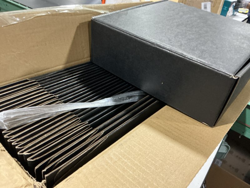 Condition photo showing Good Condition for small shipping boxes 9x9x3 inch (25 pack) - sturdy black corrugated cardboard boxes for small business, ecommerce, mailing & packaging | recyclable gift & storage boxes 9x9x3 inch black