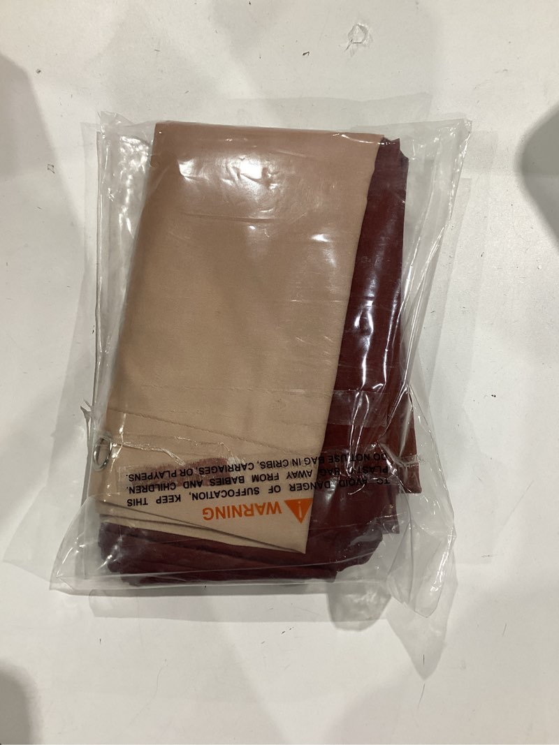 Condition photo showing Good Condition for fabric shower curtain, ombre burgundy microfiber cloth shower curtains for bathroom, modern waterproof bathroom curtains, 72" w x 72" h ombre-burgundy 72"w x 72"l (pack of 1)