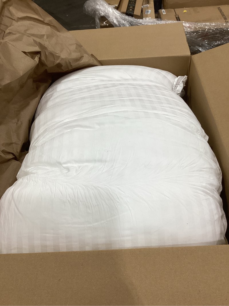 Condition photo showing As Is for Beckham Hotel Collection Bed Pillows King Size Set of 2 - Down Alternative Pillow for Back, Stomach or Side Sleepers King White