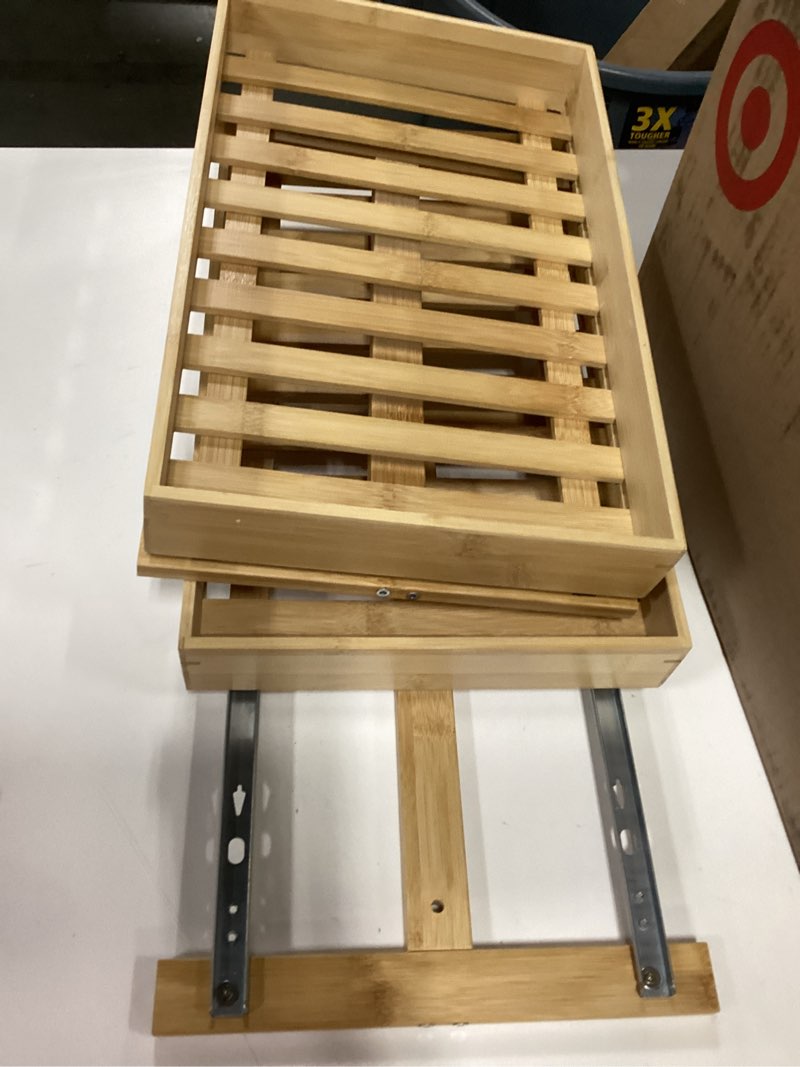 ((SIMILAR))O tempero de bambu 3 Níveis Bancada Rack Prateleira do