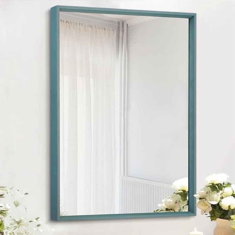 AAZZKANG Large Wall Mirror Decorative Metal Framed Mirrors Modern Bedroom Bathroom Home Decor Rectan