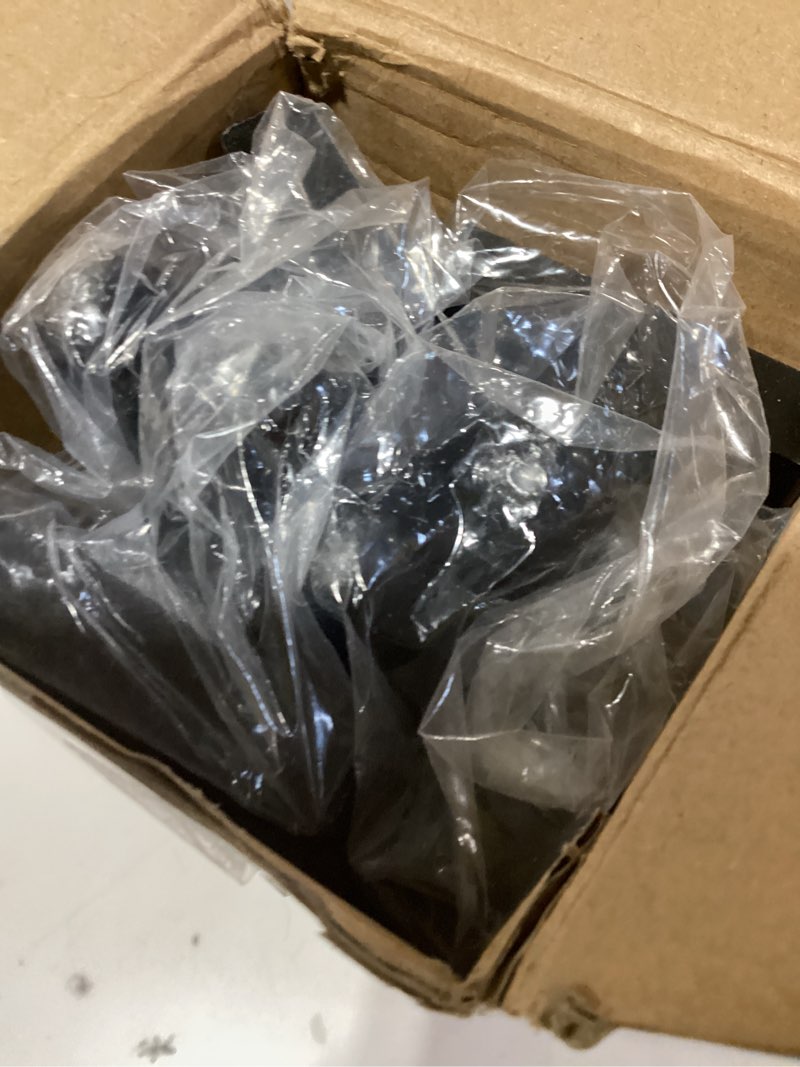 Condition photo showing New/Like New for Chunful Blackout French Door Curtains for Privacy Darkening with 2 Adjustable 16-28inch Magnetic Curtain Rods and Tieback for Metal Front French Doors Window, 1 Panel(Black,W25 X L40 Inch Panel) Black W25 X L40 Inch Panel