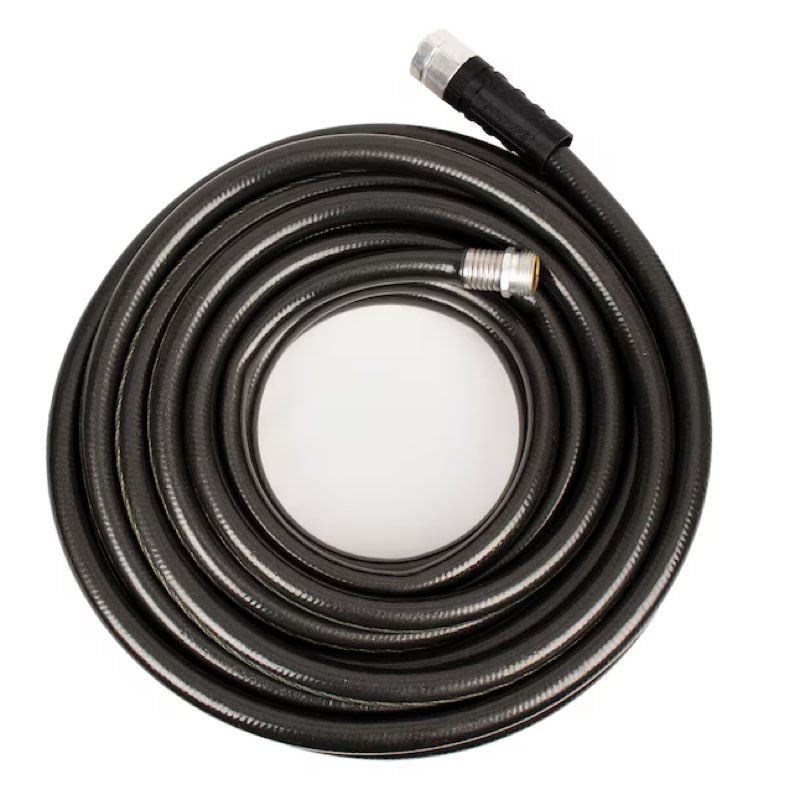 neverkink teknor apex 5/8 in x 50 ft heavy kink free vinyl gray coiled hose
