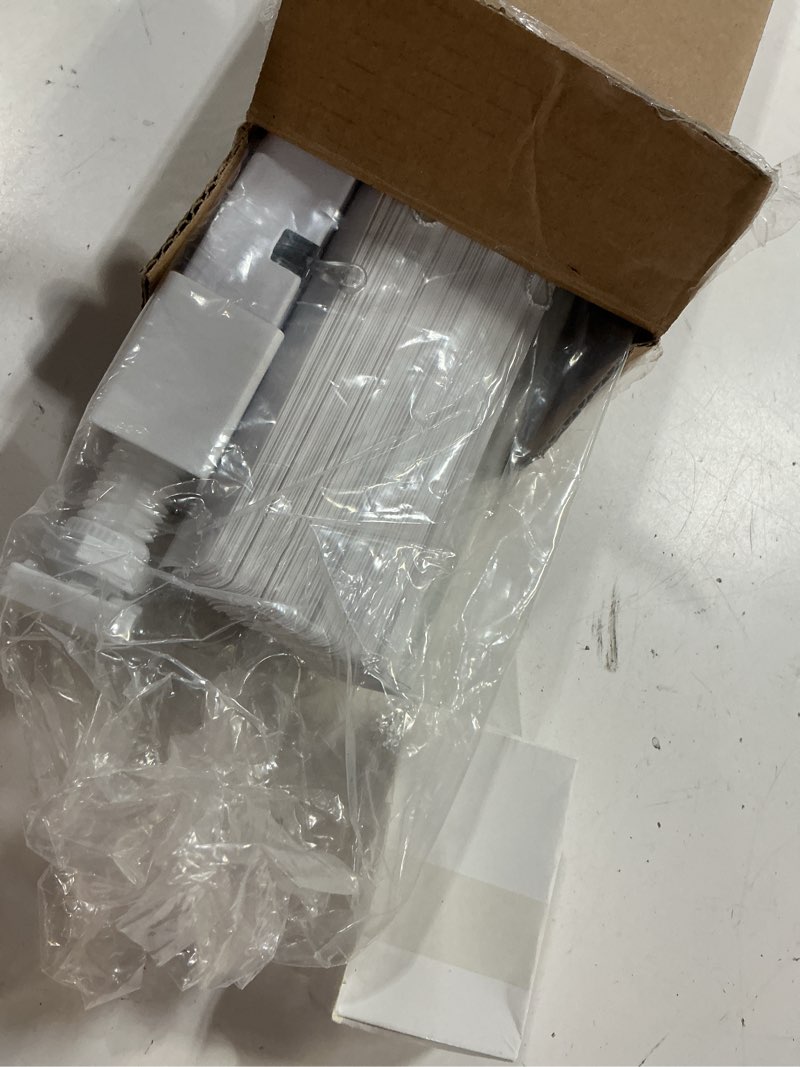 Condition photo showing Good Condition for lazblinds no tools no drill cordless 1" vinyl mini blinds, 100% blackout blinds for indoor windows, room darkening privacy window blinds and shades for interior, 22" w x 64" h, white white 22" w x 64" h