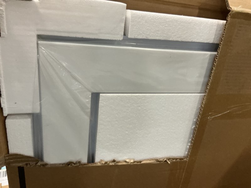 Condition photo showing New/Like New for keonjinn 24x36 inch beveled lighted bathroom mirrors with frontlit & backlit, led bathroom mirror with light dimmable 3-color lights, anti-fog vanity mirror with tempered glass, ul-listed led driver