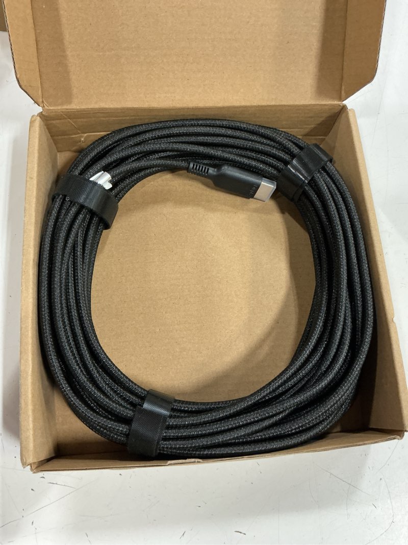 Condition photo showing Good Condition for highwings 8k fiber optic long hdmi cable 50ft, 48gbps hdmi 2.1 ultra high speed hdmi cord braided -8k@60hz 4k@120hz dynamic hdr/earc/hdcp 2.2&2.3/3d, compatible for ps5/monitor/projector/dvd player