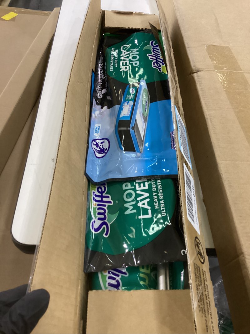 Condition photo showing Good Condition for Swiffer Sweep and Mop Deluxe  2-in-1 Floor Mopping and Sweeping Kit  Includes 1 Sweeper Device  5 Heavy Duty Dry Sweeping Cloths  6 Heavy Duty Wet Mopping Cloths