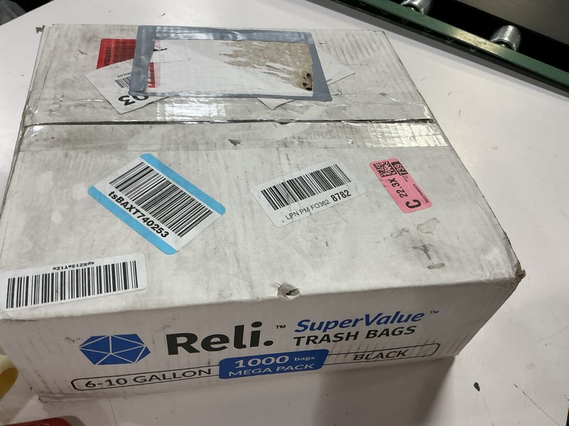 Condition photo showing New/Like New for reli. 6-10 gallon trash bags | 1000 bags | black | bathroom | strong | garbage