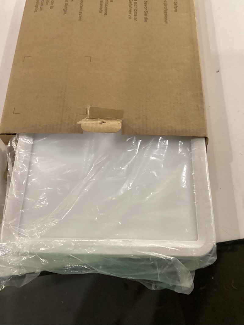 Condition photo showing Good Condition for 23 inch square led flush mount ceiling light,32w 3200lm,3 cct selectable 3000k/4000k/6500k,ultra thin low profile ceiling light fixture,white, for bedroom kitchen living room hallway