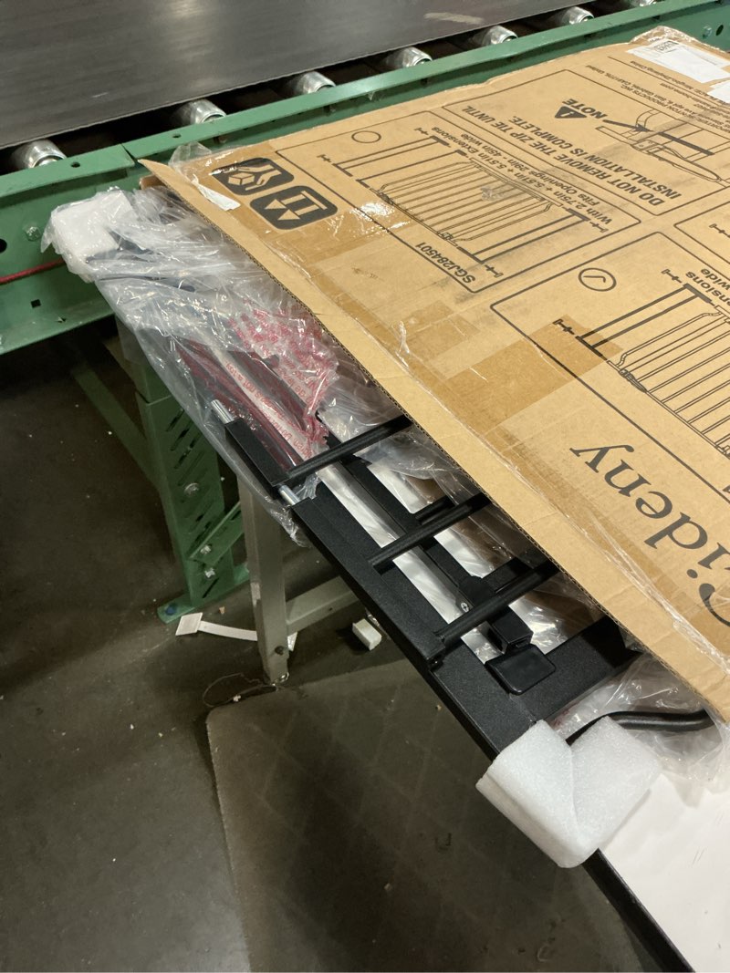 Condition photo showing Good Condition for cumbor 29.7-48" baby gate for stairs, mom's choice awards winner-dog gate for doorways, auto close safety pet gate for dogs indoor, easy install pressure mounted child gate with walk thru door, black black 29.7-48"w x 30.5"h