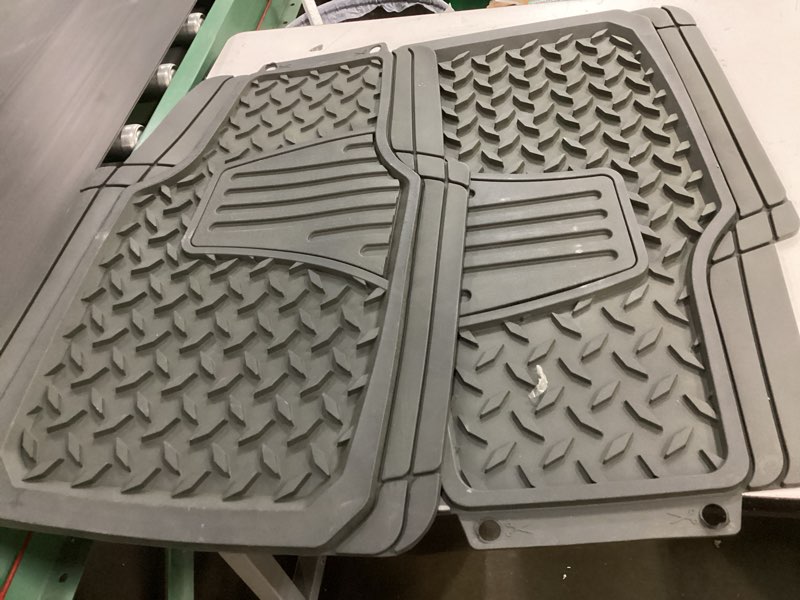 Rubber Floor Mats for Cars, SUVs and Trucks, Universal Trim to Fit, Black