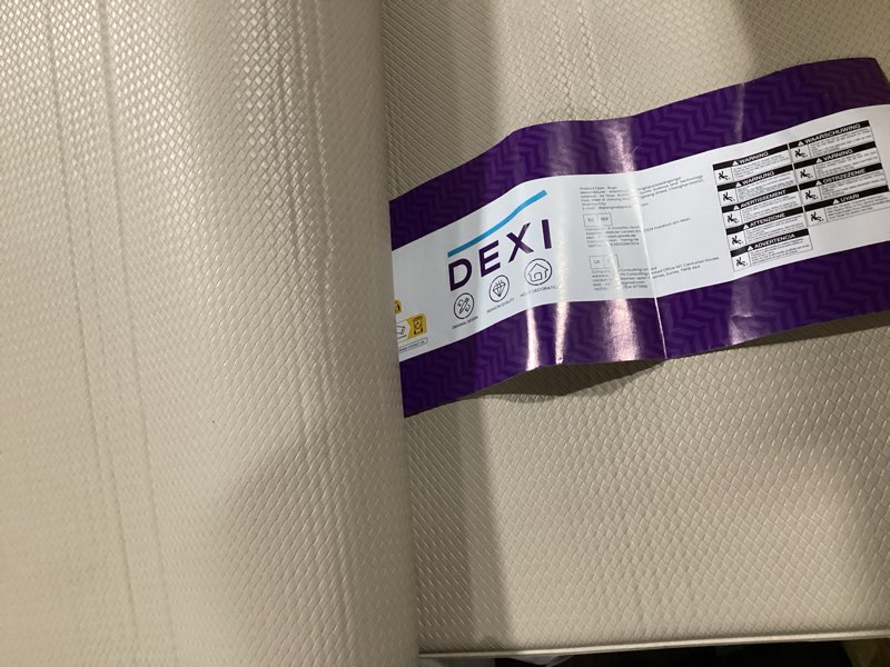 Condition photo showing Good Condition for dexi kitchen floor mats cushioned anti fatigue, 23x59, large wide standing runner rug waterproof, comfort memory foam padded for front sink laundry, beige 59"l x 23"w x 0.4"th beige