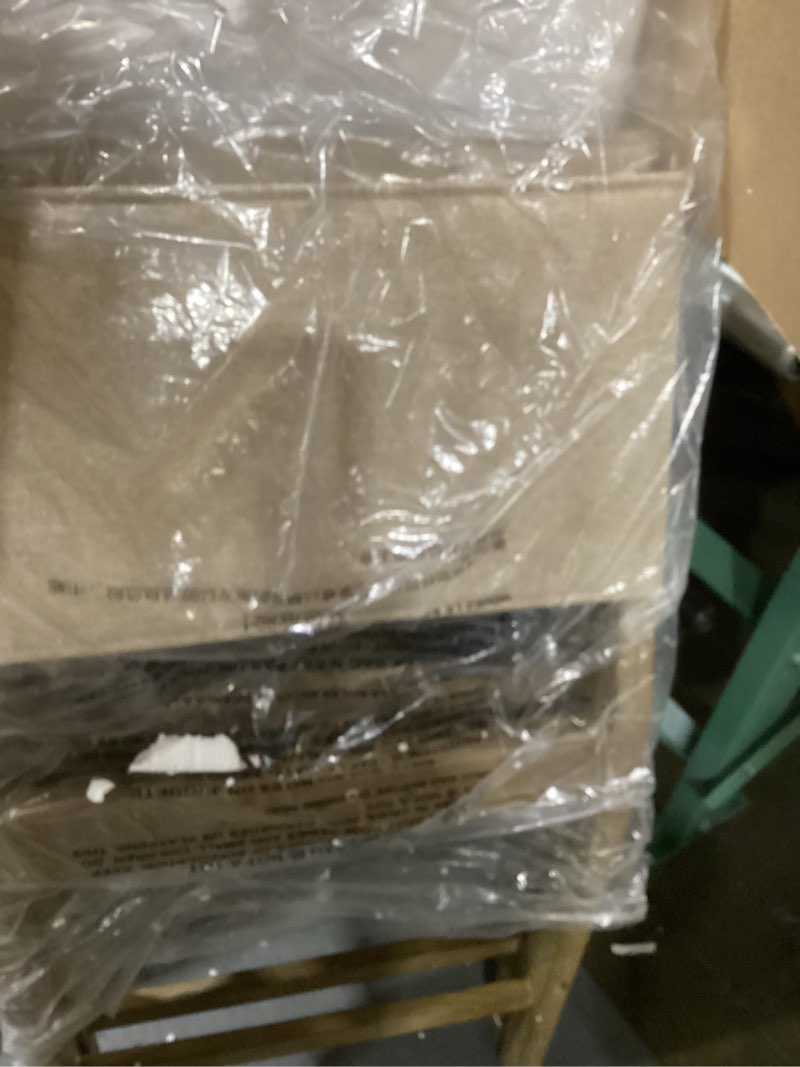 Condition photo showing New/Like New for Nathan James Linus Modern Upholstered Counter Height Bar Stool with Back and Solid Rubberwood Legs in a Wire-Brushed Light Brown Finish, Natural Flax/Brown, 