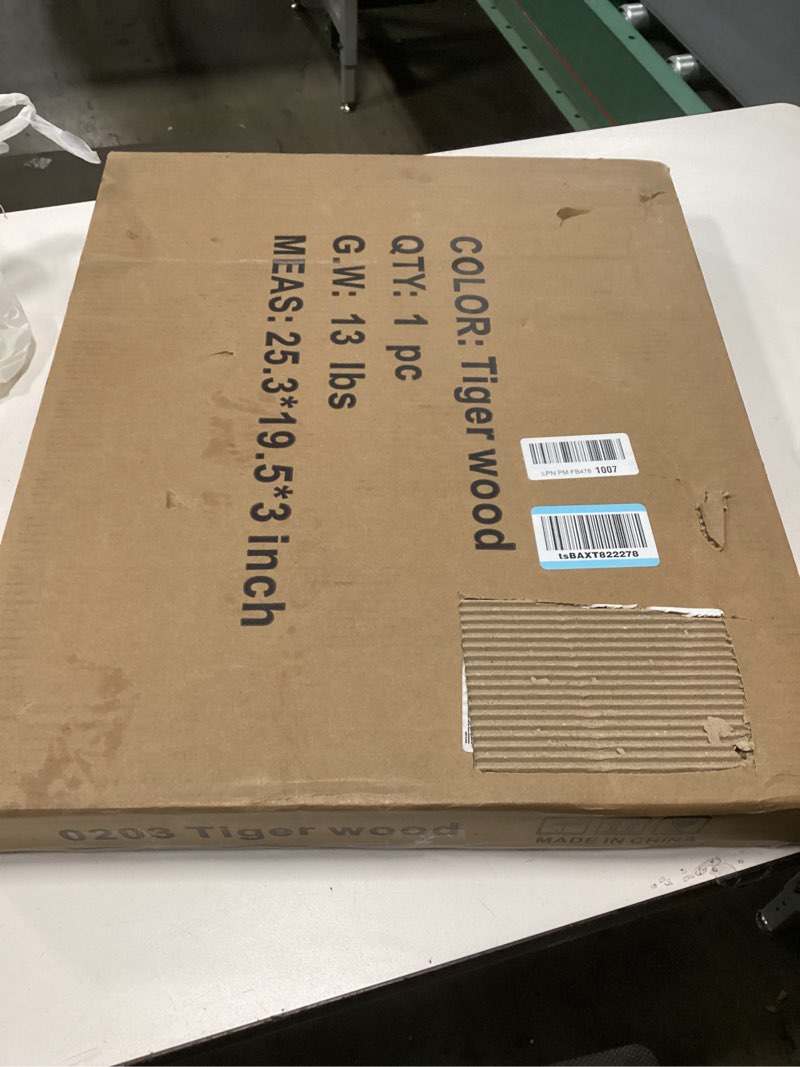 Condition photo showing New/Like New for TigerDad Overbed Bedside Desk Mobile Rolling Laptop Stand Tilting Overbed Table with Wheels Height Adjustable Tray Table for Laptop Bed Sofa Side Table (Rustic Brown)