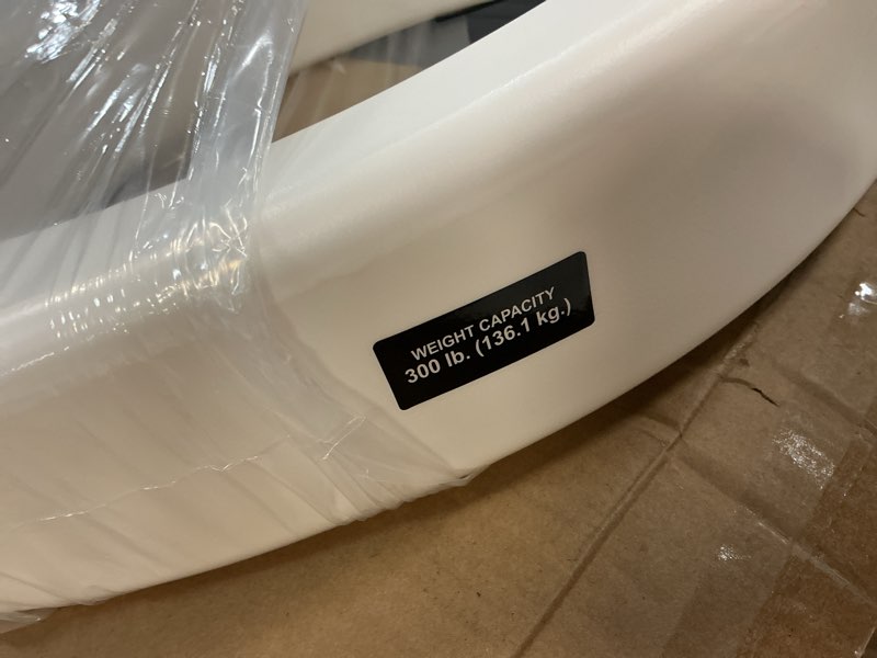 Condition photo showing Good Condition for essential medical supply standard bowl round toilet seat riser with 3.5" rise - 17.5" x 13.5" x 3.5", elevating and raising toilet seat for seniors, adults and the elderly with 300lb weight capacity
