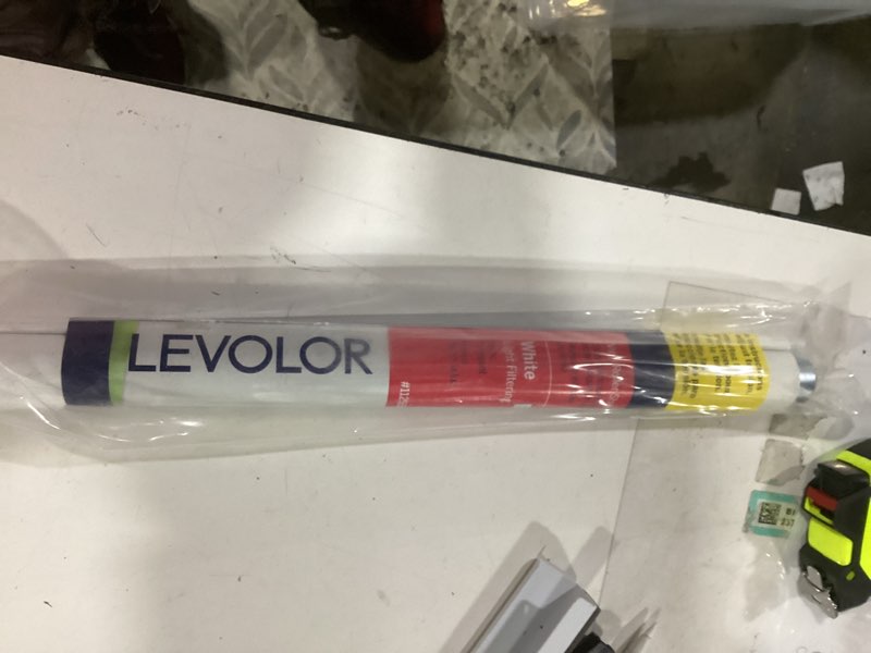 Condition photo showing New/Like New for levolor 37-in x 72-in white light filtering cordless roller shade