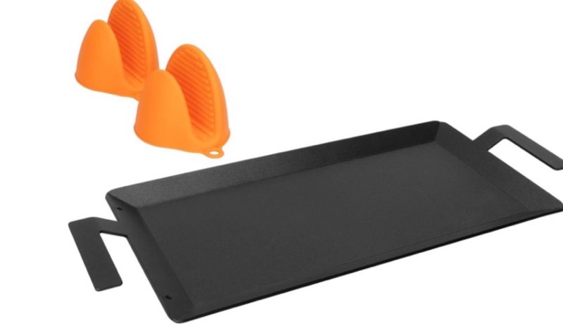 Universal Carbon Steel Griddle for Gas Grill, Griddle Pan for Stove Top, Versatile Stovetop Oven, In