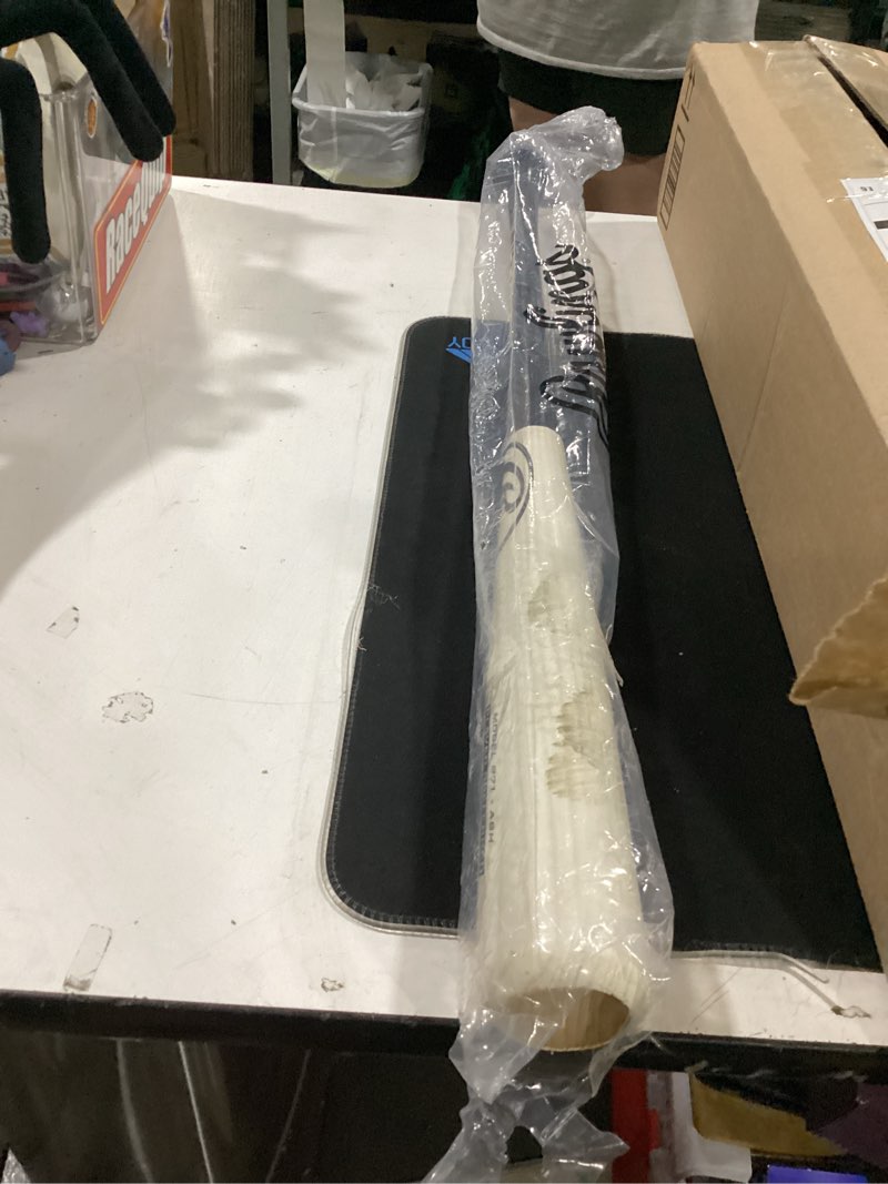 Condition photo showing As Is for rawlings rawlings | player preferred adult wood bat | ash | multiple sizes & colors white / black | 271 31"
