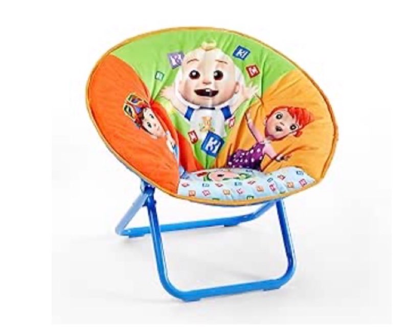 idea nuova cocomelon saucer chair, relaxing, foldable, polyester