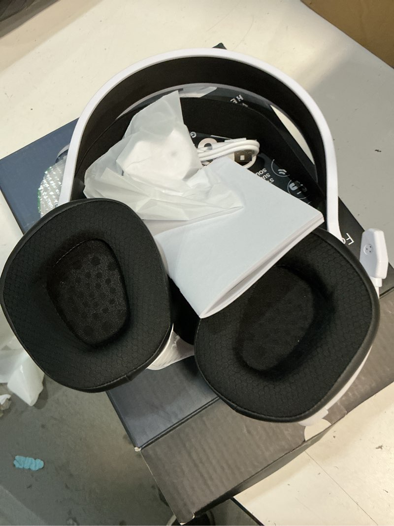 Condition photo showing Good Condition for wireless gaming headset with noise-canceling mic for xbox series x/s, xbox one, ps4, ps5, pc, mac, 2.4ghz wireless & bluetooth 5.4 gaming headphones, 100-hour battery, 50mm drivers white