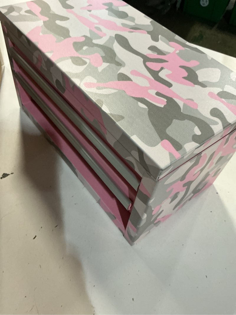 Condition photo showing Good Condition for kobalt mini 10.83-in w x 5.91-in h x 5.91-in d 2-drawer pink camo steel tool box