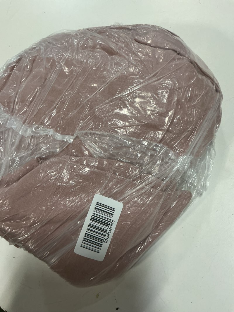 Condition photo showing Good Condition for european linen fitted sheet set, king, dusty mauve