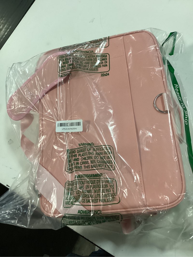Condition photo showing Good Condition for gzcz Large Capacity Travel Makeup Case Organizer,Professional Cosmetic Bags for Women,Waterproof PU Leather Makeup Bag with Adjustable Dividers and Shoulder Strap for Brushes and Jewelry Large Criss Cross Pink