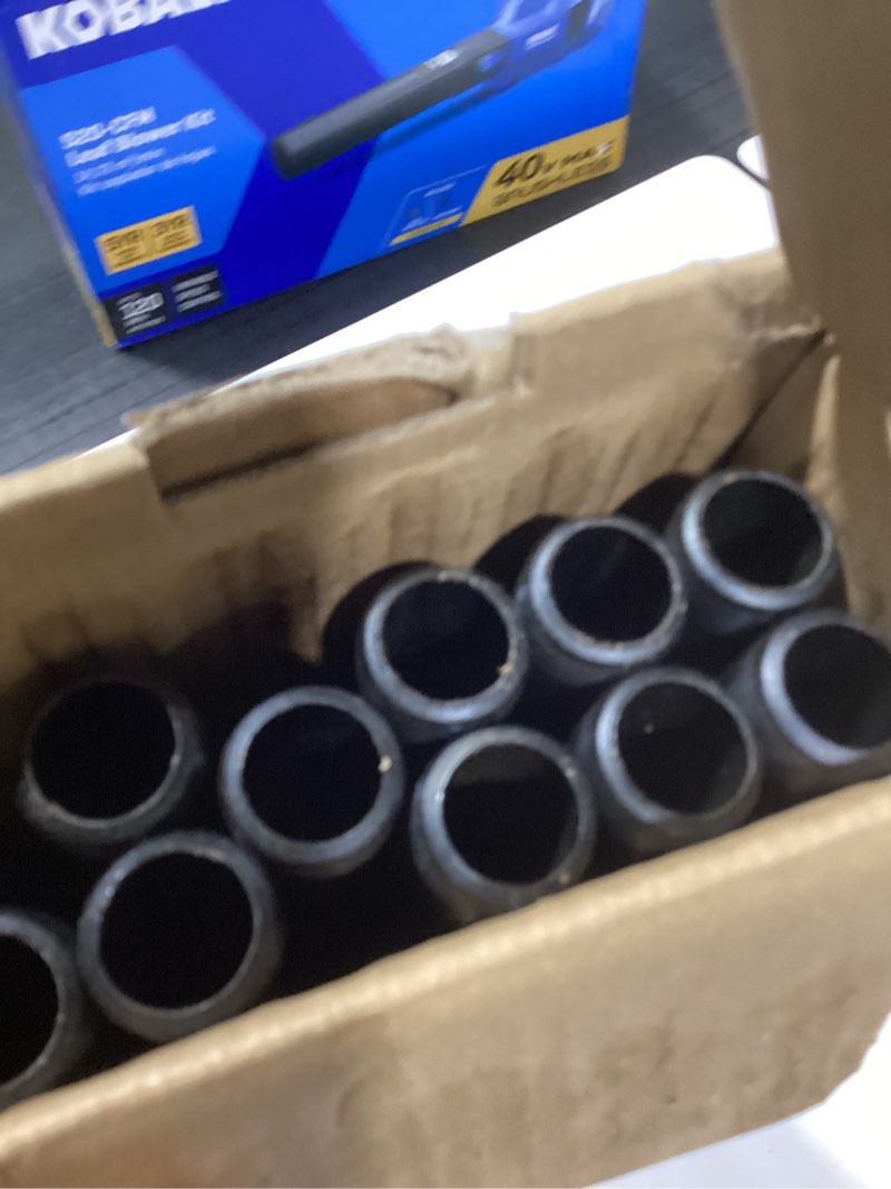 Condition photo showing Good Condition for 3/4” x 18 ” Black Malleable Steel Nipples Fitting, 3/4 Inches Threaded Pipe Nipples, DIY Steampunk Industrial Vintage Style, 10 Pack. 3/4'' x 18'' 10