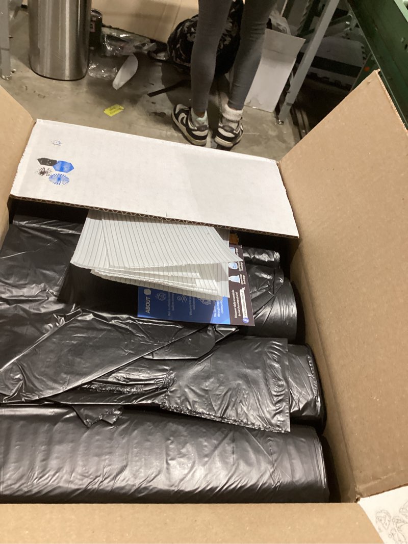 Condition photo showing Good Condition for reli. 40 to 45 gallon trash bags heavy duty | 250 trash bags | super sizeable, black, garbage for serious cleanup