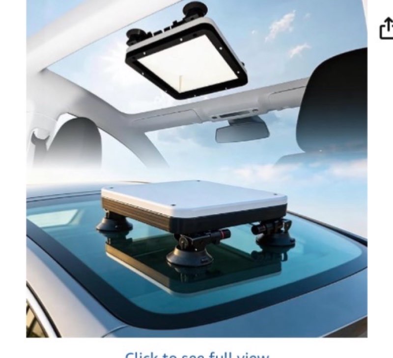 for Starlink Mini Car Mount, 2-in-1 Magnetic & Suction Cup Mount for RV, Truck, Camper and Car, Ultr
