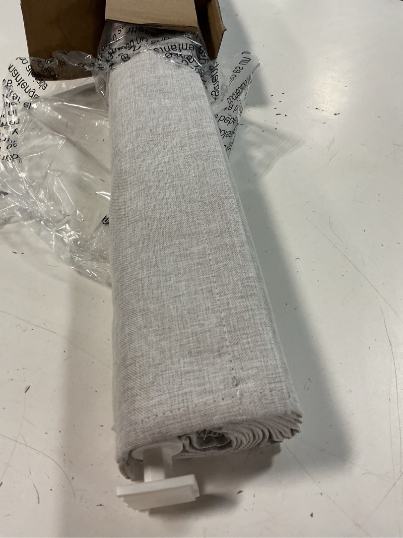 Condition photo showing Good Condition for lazblinds no drill roman shades for windows, cordless blackout window shades with uv protection, polyester fabric for bedroom & living room, 20" w x 64" h, natural blackout - faux linen - natural 20"w x 64"h