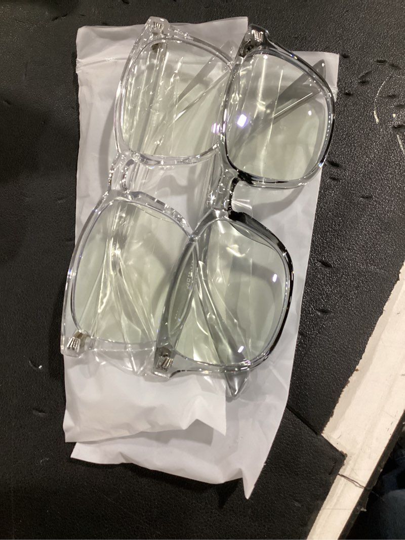 Condition photo showing Good Condition for livho high tech blue light glasses - advanced blue light blocking computer glasses - screen fatigue & uv protection *b10 light black+clear grey clear