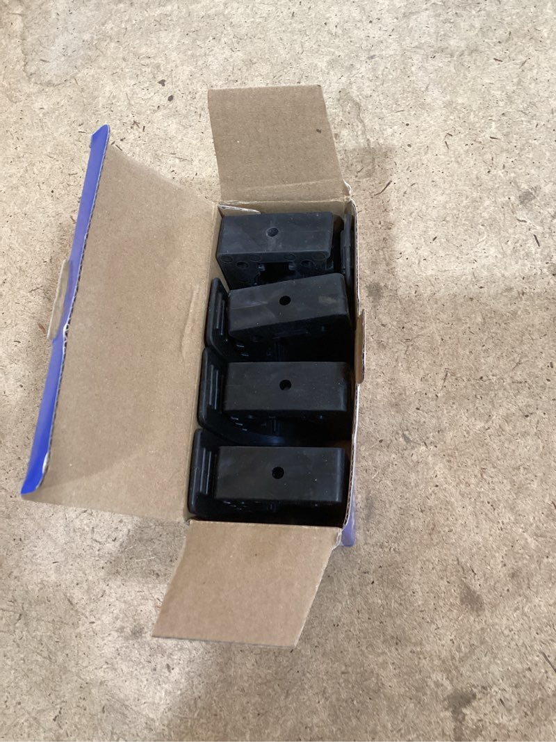 Condition photo showing New/Like New for roblock quick release rubber clamp mounts, 4-pack adjustable shovel clamp mount, rubber tool handle bracket for 0.8" to 1.2" diameter, universal garage storage, rv, boat, atv, and any wall 0.83" * 2.1" * 1.85"
