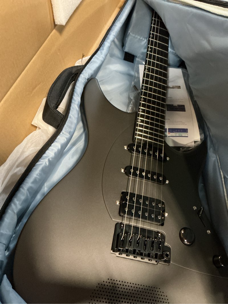 Condition photo showing Good Condition for enya inspire 39" smart electric guitar - carbon fiber body with built-in 15w speaker, 20 tones & app control, 4 presets, bluetooth, gig bag included, 2-year warranty black inspire
